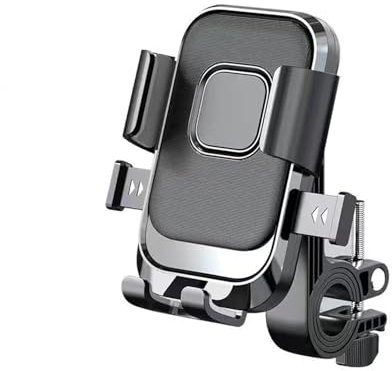 LMYSLCDW Porta Cellulare Moto per Moto Guzzi V7 Centenario 2016-2023,Flessibile Regolabile Smartphone Manubrio/Supporto Cellulare nello Specchietto Accessori,Black