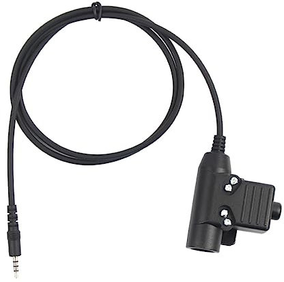 CIYODO Ptt Adapter Cable Ptt Button System Adapter for Headset Use in Security