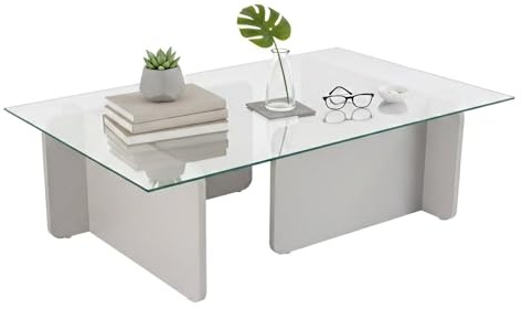 Dmora Couchtisch Itri 105x65x30h cm Grau mit Zeitungsablage