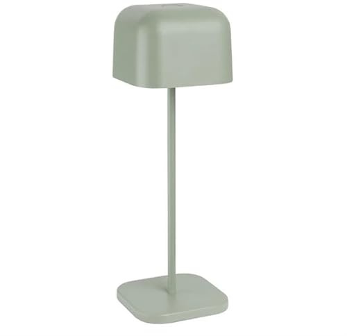 Olympia Lucca Cordless Table Lamp Squared Dome, Sage 300mm | Organises paper bills, receipts, and orders in busy bars, restaurants, or cafes to keep commercial workspaces tidy.