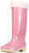 LOIJMK Stivali di gomma da donna, alti, imbottiti, impermeabili, invernali, da lavoro, da lavoro, da lavoro, da lavoro, da lavoro, per attività all'aria aperta, in gomma, Colore: rosa., 38 EU