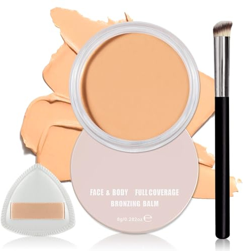 QIUFSSE Under Eye Concealer for Dark Circles,03 Vanilla | Color Correcting Concealer,Pro Concealer Full Coverage,Tattoo Cover up Makeup,under Eye Brightener,Long-lasting