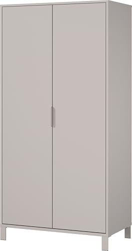 Germania Kleiderschrank 7013-572 GW-Alkmaar, in Kaschmir, gedämpfte Türen mit Soft-Close, 89 x 180 x 54 cm (BxHxT)