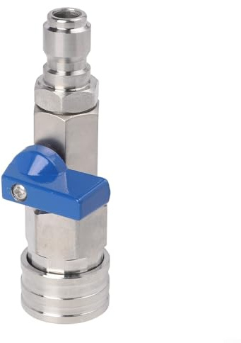 Kugelhahn-Set für Hochdruckreiniger, 3/8 Zoll, Edelstahl mit Schnellanschluss, Komponenten aus Aluminiumlegierung, entwickelt für Hochdruckanwendungen bis 4000 PSI