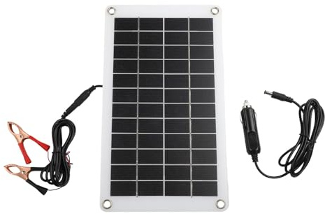 EaseSunny Chargeur solaire 30 W 12 V panneau étanche flexible pour camping-cars et motos avec performance de batterie améliorée