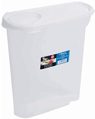 Wham Cuisine 2.5ltr Cereal Dispenser White Lid-12395, 2.5 litres