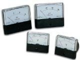 Velleman Panel-Voltmeter, analog, zum Einbauen, zur Messung von Gleichspannungen bis zu 50 V, mit Nullregler, 60 mm x 47 mm