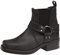 Gringos M486 Stivaletti alla caviglia da uomo, in pelle, in stile motociclista o cowboy, Nero (Black), 42.5