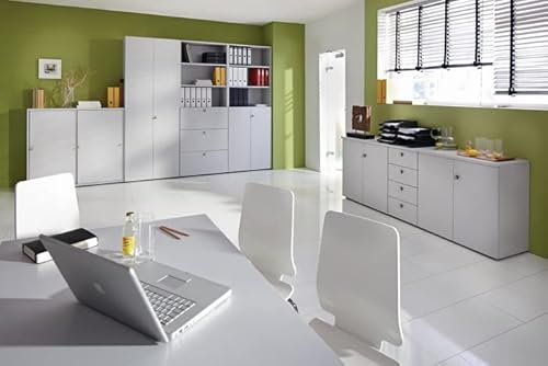 Regal/Tür unten 6OH Nussb/Nuss