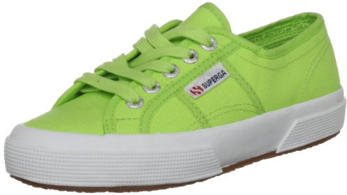 Superga 2750 JCOT Classic, Unisex-Kinder Sneaker,Grün (560 Acid Green), 34 EU