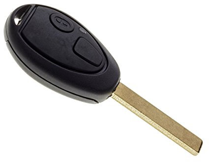 JONGO - Coque de Clé avec Lame Compatible avec MG ZT, Mini Cooper, Hatch, One & Rover 75 | Boitier Clef Plip Voiture Télécommande 2 Boutons