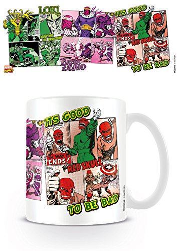 Pyramid International Marvel MG23446, 8 x 11,5 x 9,5 cm, Effetto retrò Bad to be Good-Tazza in Ceramica, Colore: Multicolore