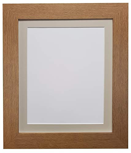FRAMES BY POST Metro Bilderrahmen, Eiche, Passepartout, Kunststoffglas, 76,2 x 61 cm, für Bildgröße 61 x 45,7 cm, Hellgraue Halterung, 30 x 24 for Pic Size 24 x 18