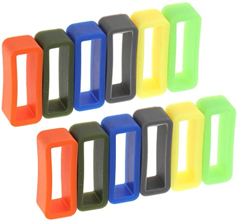 Sharplace 12 Stücke Ersatz Gummi, Uhr Schlaufe Gummihalter für Uhrenarmbänder, 22mm.