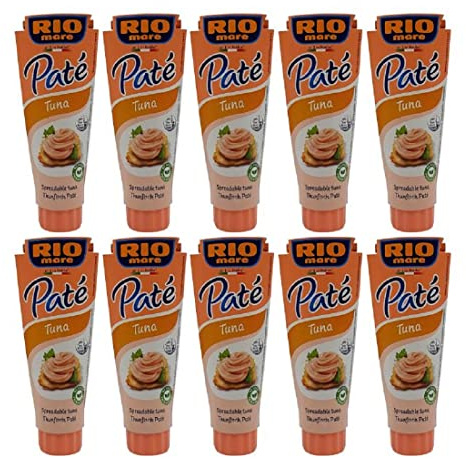 10x Rio Mare Pate patè Tonno Thunfischcreme 100g Brotaufstrich Streichfähiges