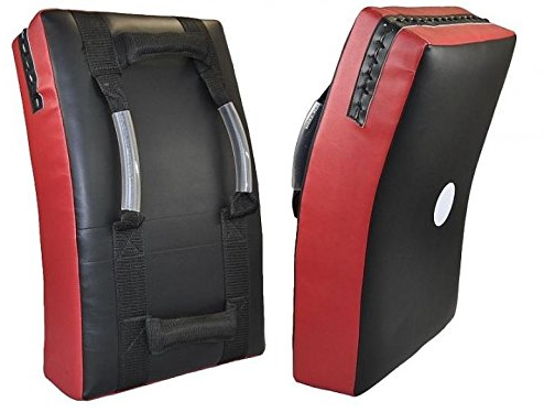 Explode Sports Premium Schlagpolster Kampfsport groß 60x35x15cm | Trittkissen | Low Kick Pratze für Schlag und Trittechniken bei Kickboxen, MMA, Muay Thai, Krav MAGA Training | leicht Gebogene Pratze