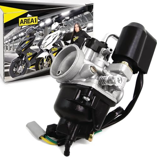 Carburatore di ricambio da 17,5 mm per compatibile con Aprilia SR 50 Motard dal 2012, Scarabeo 50 2T (motore Piaggio a 2 tempi)