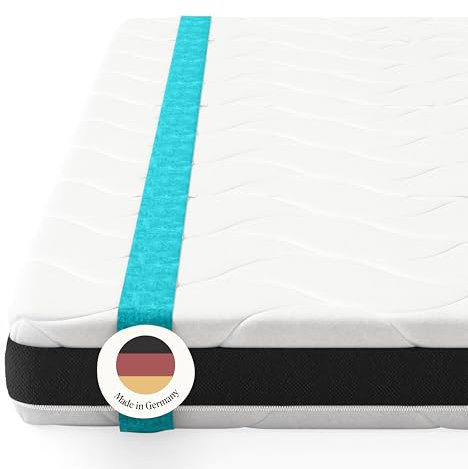 verapur Hypersoft Topper Fresh HTF800 I 160 x 210 cm I Härtegrad H1 I Matratzen-Auflage I 8 cm Gesamthöhe I waschbarer Bezug I Allergiker geeignet