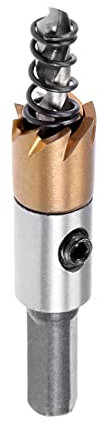 Sourcingmap Lochsäge, HSS Bohrkrone Kernbohrer, Edelstahl, Metalllegierung, 12-24 mm, a18081000ux0386