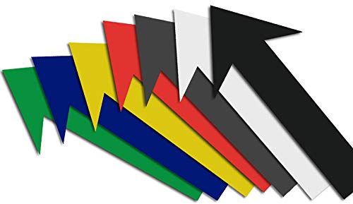 Magnetpfeile mehrfarbiges Sortiment 12 x 2 cm, beschreibbar, 7 Stück Foto Magnetfolie Pfeile Memoboard magnetisch KFZ Gutachten Hinweispfeil
