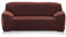 PETCUTE Sofabezüge Stretch Sofaschutz elastisch L-Form Sofa bezug ecksofa Sofabezug Sofaüberwürfe für L-Form Sofa Braun 2 Sitzer