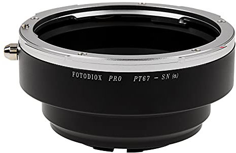 Fotodiox Pro Lens Mount Adapter – kompatibel mit P67 (PK67) Mount SLR Objektiv montiert auf Sony Alpha A-Mount (und Minolta AF) Mount SLR Kameras