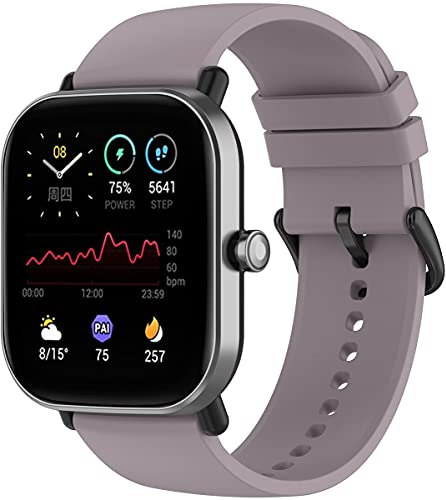 Shieranlee Kompatibel Mit Amazfit GTS 2mini, GTS2, GTS2E, BIP Armband - 20mm Silikon Armbänder für AGPTEK, Blackview BV-ID205G, BV-X2, ASWEE