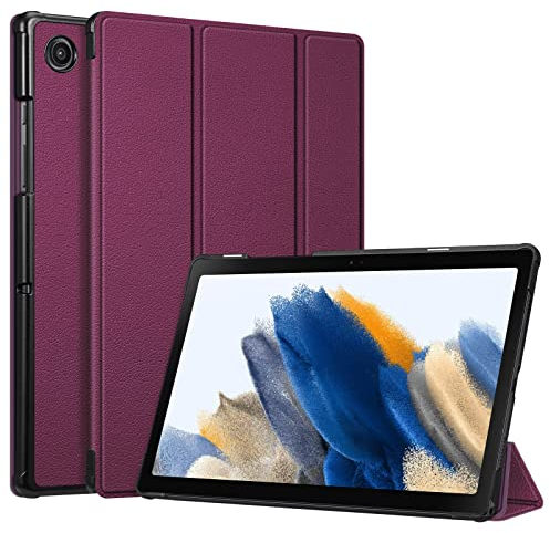 Fintie Hülle für Samsung Galaxy Tab A8 10.5 2021 - Ultra Schlank Kunstleder Schutzhülle Cover mit Auto Schlaf/Wach Funktion für Tab A8 10.5 Zoll SM-X200/X205/X207 Tablet, Lila