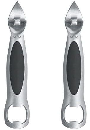 OXO SteeL Flaschen- und Dosenöffner, Edelstahl, 2 Stück
