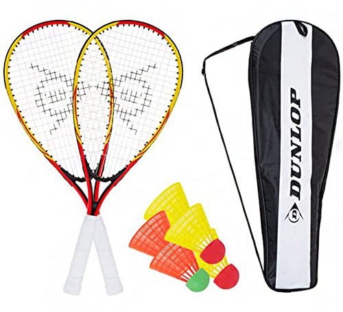 Dunlop Unisex – Erwachsene Racketball Set, Yellow/Red, Einheitsgröße