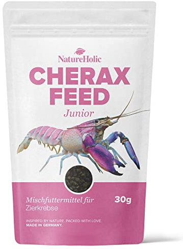 NatureHolic - Cheraxfeed Junior - alimento para cangrejos de río en el Acuario - 30g