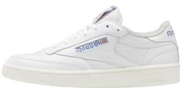 Reebok Unisex Club C 85 Vintage Sneaker, FTWR White Chalk Vector Blue, 40.5 EU