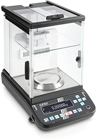 Kern ABP 200-5DAM Analysewaage Wägebereich (max.) 220g Ablesbarkeit 0.00001 g, 0.0001g Schwarz, Sil