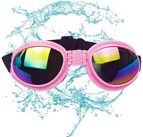 Brille für Hunde – Sonnenbrille Katze – Sonnenbrille für Hunde UV-Schutz, Schutzbrille für mittelgroße Hunde Pacienjo