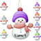 7 Pieza de Adornos Personalizados para áRbol de MuñEco de Nieve de Navidad, Adornos Personalizados con Nombres para Navidad, Decoraciones NavideñAs Personalizadas, Regalos de Adorno