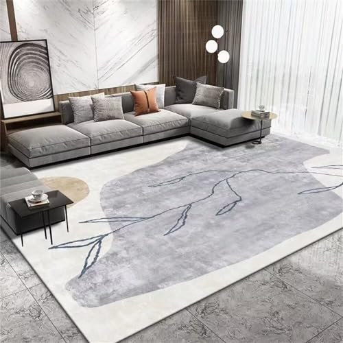 Kunsen bodenbeläge für Balkon Spiele Teppich mädchen staubdicht Grauer Schlafzimmerteppich Kunst Designer Zubehör Moderner Stil rutschfest vorzimmer Teppich 80x120cm