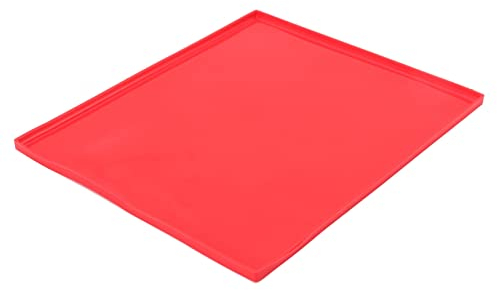 Alfombrilla Para Tartas De Silicona Flexible De Grado Alimenticio Con Borde Elevado - Molde Para Hornear Antiadherente Para Pasteles, Galletas Y Deshidratación De Frutas