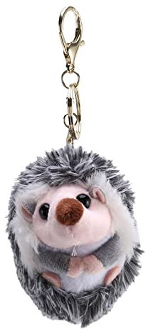 arlote Netter Igel PlüSch SchlüSsel Bund Handy AnhäNger SchlüSsel Ring Igel Pompon Ring AnhäNger PlüSchtier Anime Pelz Geschenke