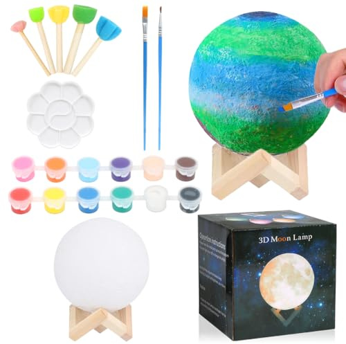 Sprinlot Bastelset Mond, Kreatives Mädchen Bastelset, Mond Bastelsets, Geschenk für Geburtstag Erntedankfest Weihnachten Neujahr