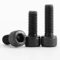 AYYSSM Hochfeste Schwarze Innensechskantschraube/Zylinderkopfschraube(30pcs M4x45)