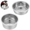 Oruola 2pcs 51mm Stainless Steel Coffee Filter, Pressurized Porous Double and Single Cup Portafilter Basket for Coffee Machine