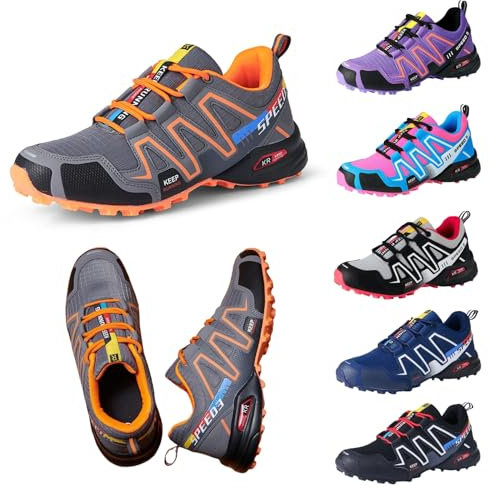 MEIION OrthoTrekking ergonomische schmerzlinderndeTrekking Wanderschuhe Damen und Herren – Leichte für Outdoor, Atmungsaktiv, rutschfest, Komfortabel für Bergsteigen, Wandern