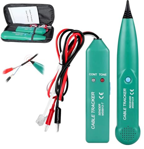 BORDEAG Testeur De Câble, Cable Tracker, Detecteur Cable Robot Tondeuse, Traceur Cable Testeur De Câble Téléphonique, Traceur Cable Electrique Pour Téléphone Traqueur De Câble