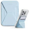 MOFT Magnetischer Wallet Ständer für iPhone 16/15/14/13/12 Serie Kompatibel mit MagSafe, MOVAS Vegan Leder Magnetischer Handyständer mit 3 Betrachtungswinkeln, 2 Kartenhalter (Eisnebel Blau)
