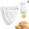 Nussmilchbeutel, 3 Stück Milchbeutel Wiederverwendbar Nut Milk Bag Abseihtuch Waschbar Passiertuch Nussbeutel für Nussmilch, Fruchtsaft, Sojamilch, Gemüsesaft (Dreiecksform)