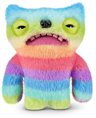Fuggler Fart Face 23 cm von ZURU, Lustiges Hässliches Monster, Plüschtier für Kinder und Erwachsene (Wide Eyed Weirdo)
