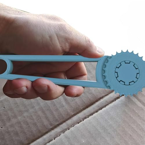 Cutter rotatif : couteau rond avec lame perforée (couteau roulant, perforation de papier, bricolage perforé) pour stratifié, film, mousse EVA, carton