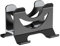 Support vertical pour ordinateur portable - Support de station d'accueil réglable - Organiseur antidérapant pour le stockage de la zone de travail - Alliage d'aluminium brossé - Large matériau de base