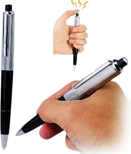 Wpppan Electric Shock Pen Fun Joke to Friend Electric Shock Pencil Trick Prank Gag Gadget for Fool's Day Surprise