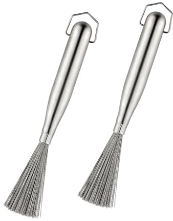 2PCS 304 Stainless Steel Pot Brushes, Kitchen Pot Brush, Cooking Broom, Metal Scrubber, Suitable for Cleaning Dishes,Dish Brush,Stainless Steel cookware scrubbing Brush.